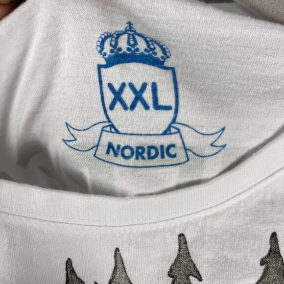 Nordic Sweden Moose Shirt Adult XXL Graphic Print Logo Embroidery Tee T-shirt - Picture 9 of 13